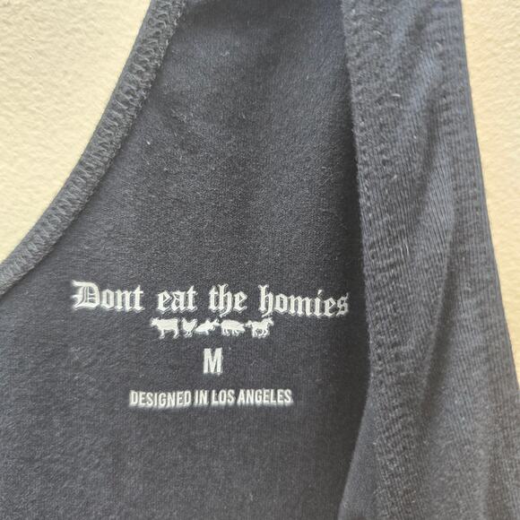 Don't Eat the Homies Women's Essential Short Bodysuit Black Size Medium - Picture 3 of 4
